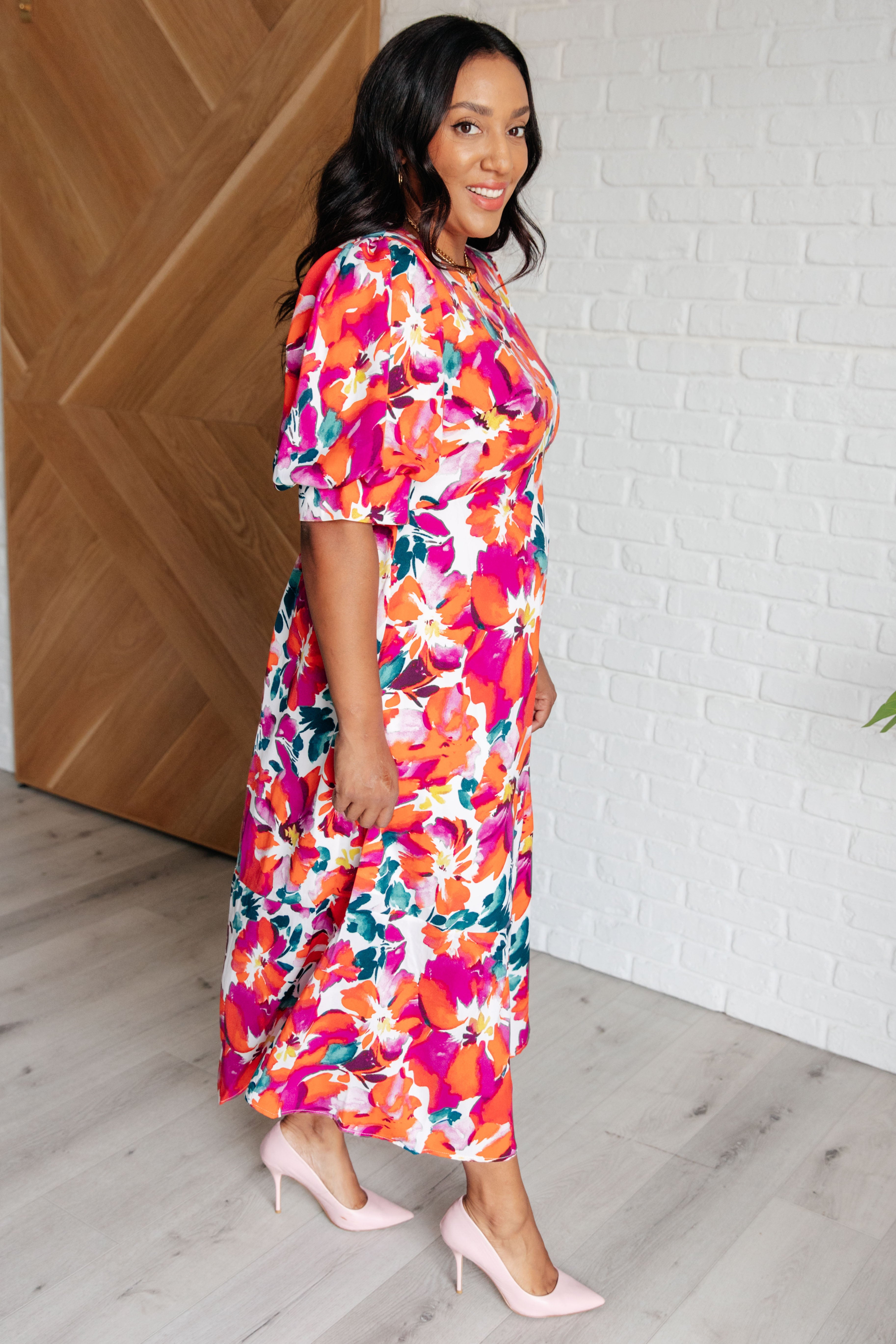Center & Main Stroll in the Park Floral Dress Dresses
