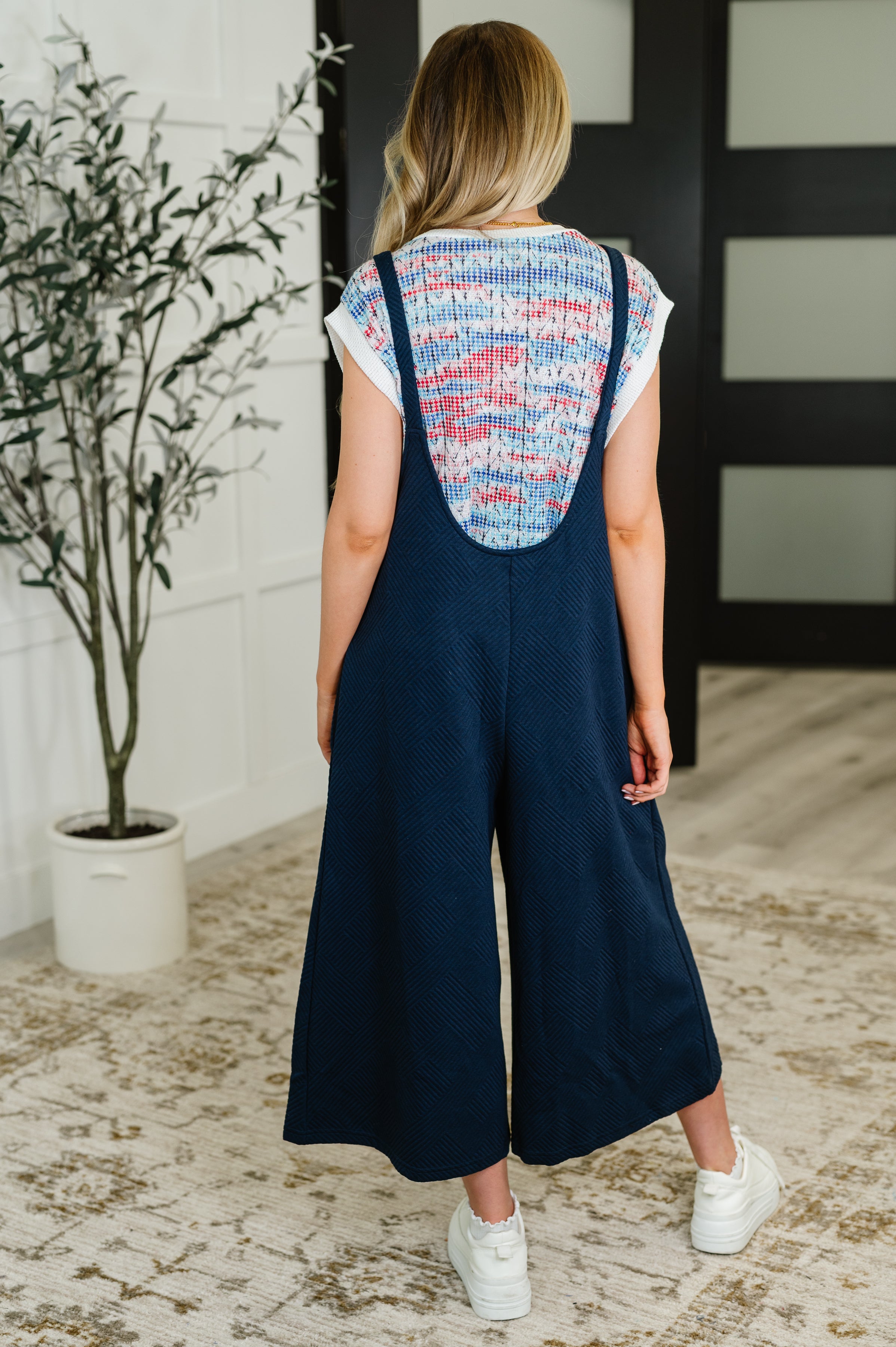 See and be Seen Suit Yourself Adjustable Strap Jumpsuit in Navy Womens
