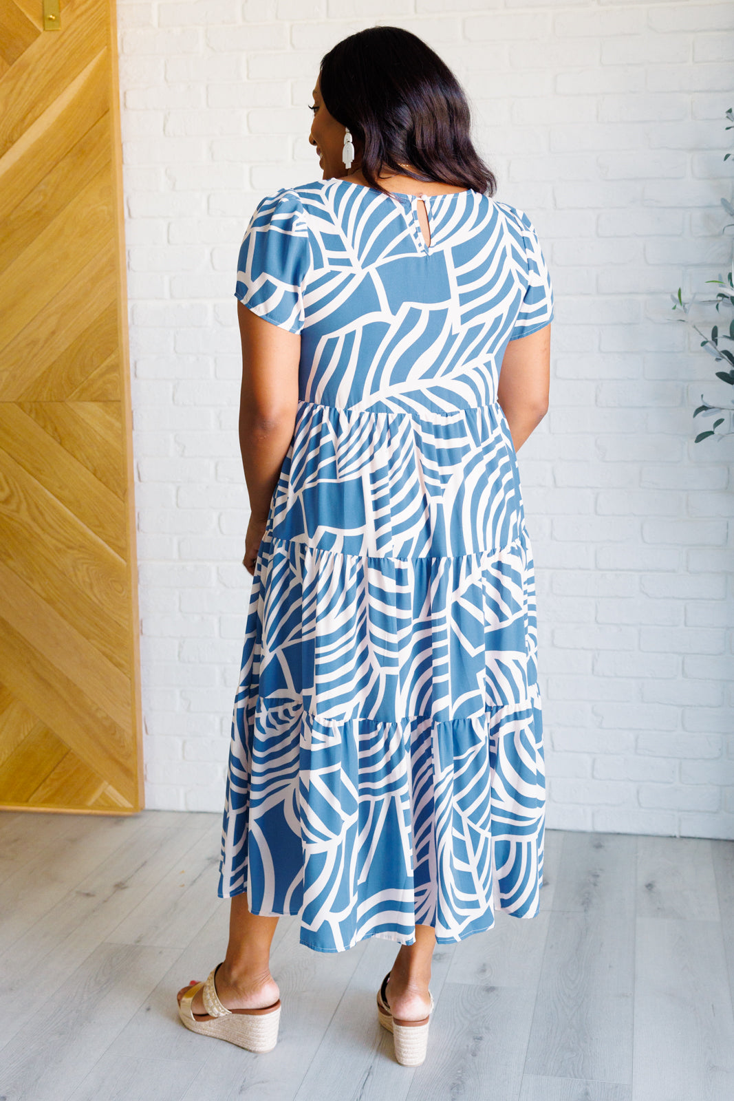 One Eleven North Surf Watch Tiered Midi Dress Dresses