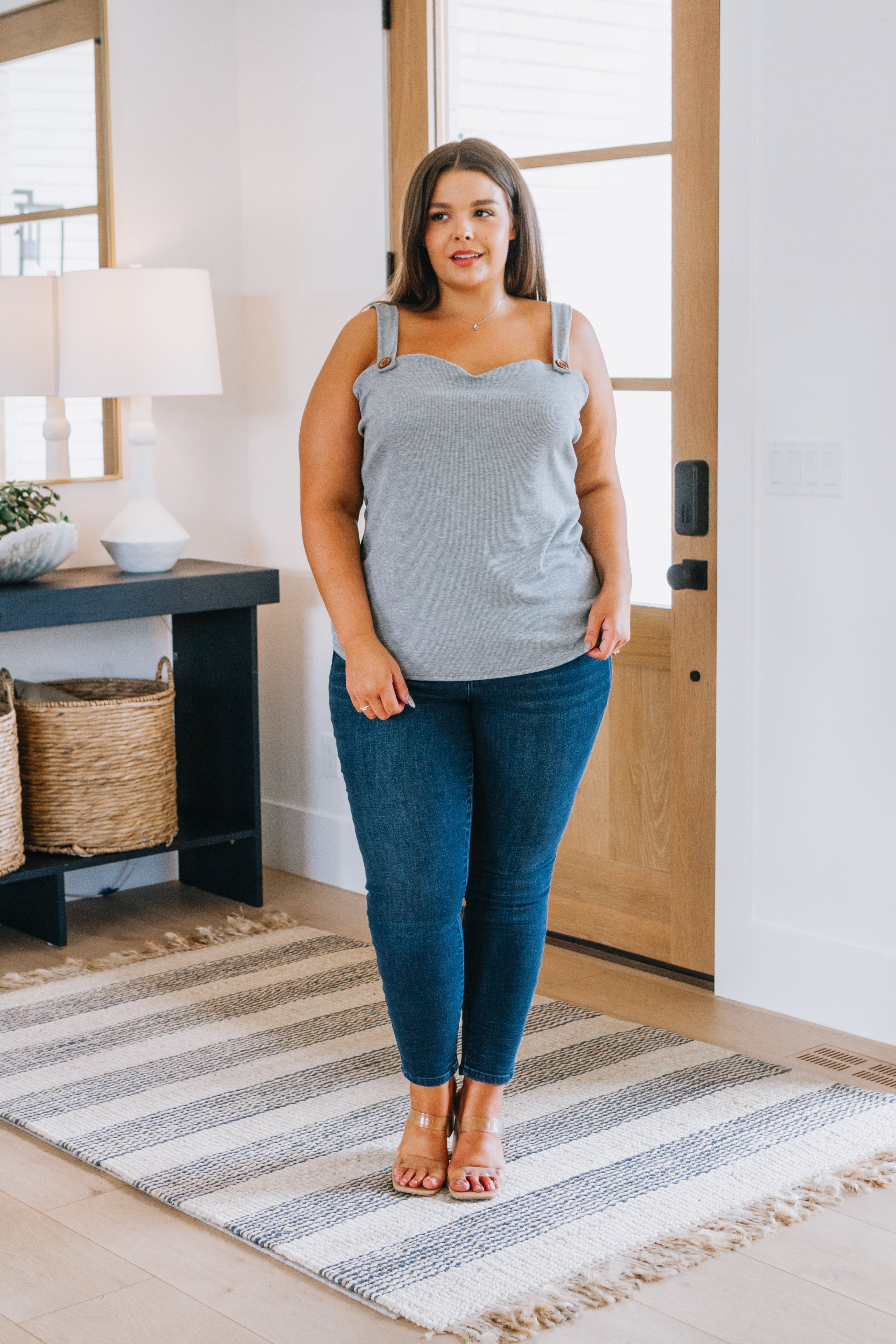 Sew in Love Sweet Fantasy Sweetheart Ribbed Knit Tank Tops