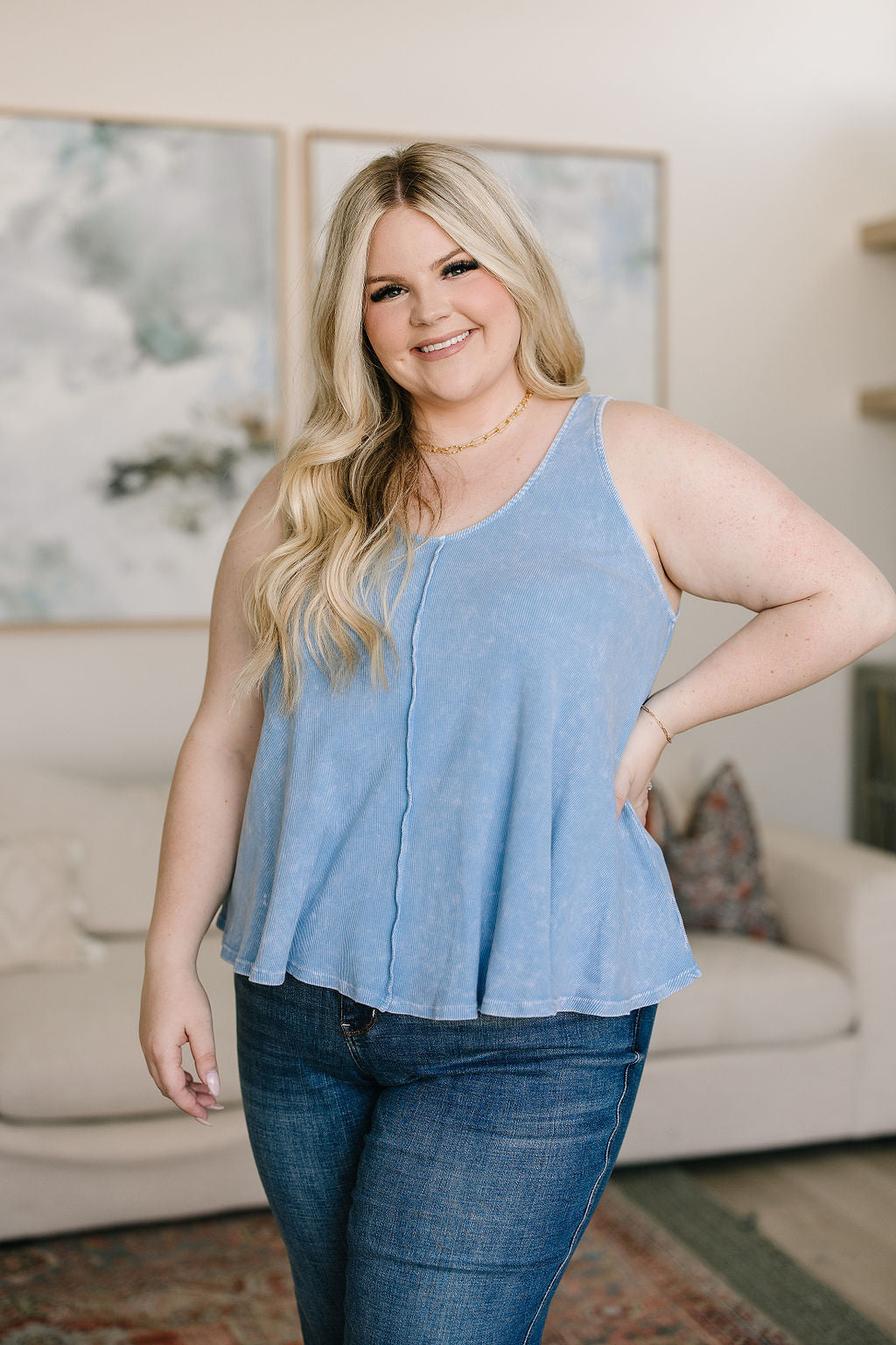 Shopin LA Swing Low Swing Tank Tops