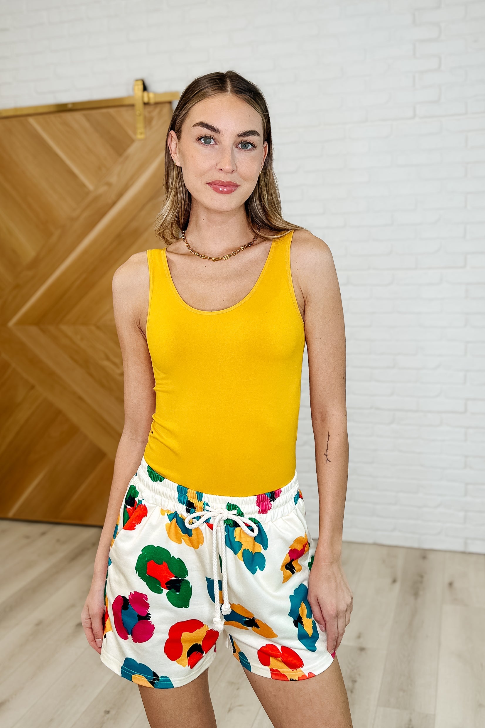 One Eleven North Forever Young Floral Long Sleeve Top and Shorts Set Womens