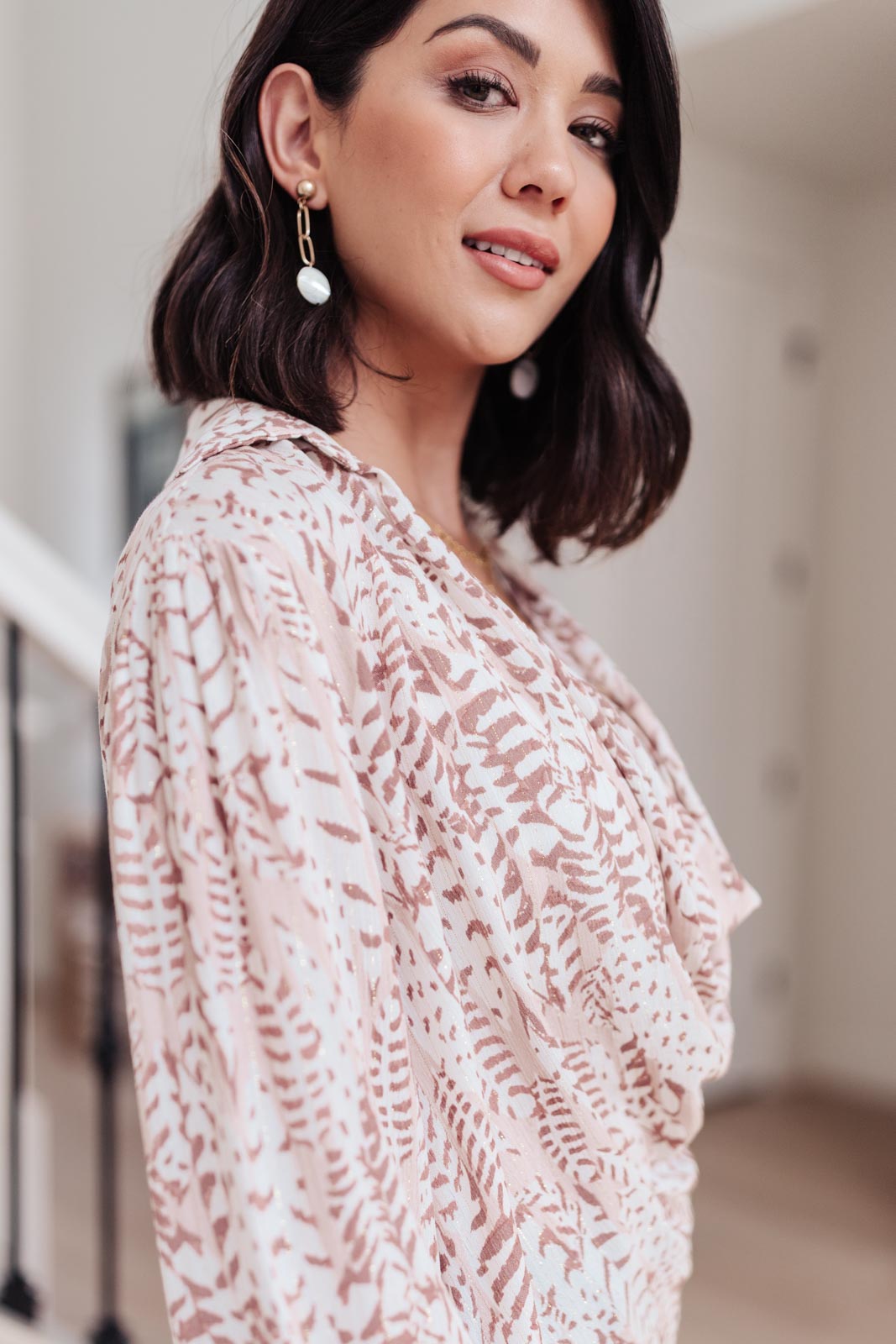 Andree by Unit Take Flight Cowl Neck Top Womens