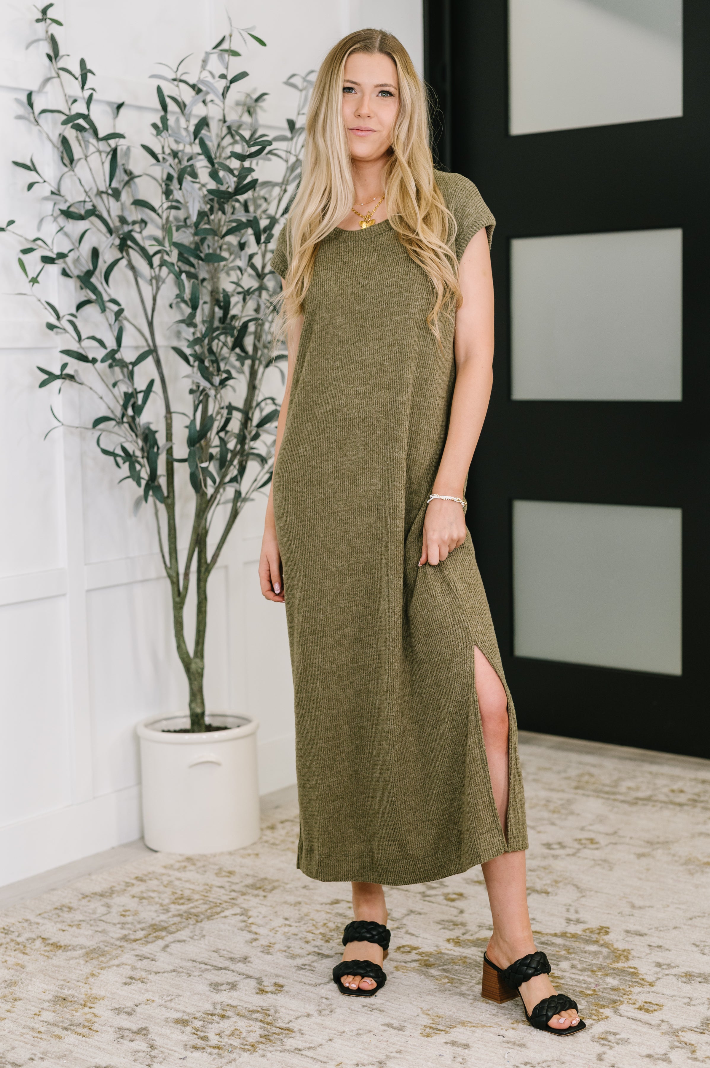 Dear Scarlett The Wander Lust Set in Olive Womens