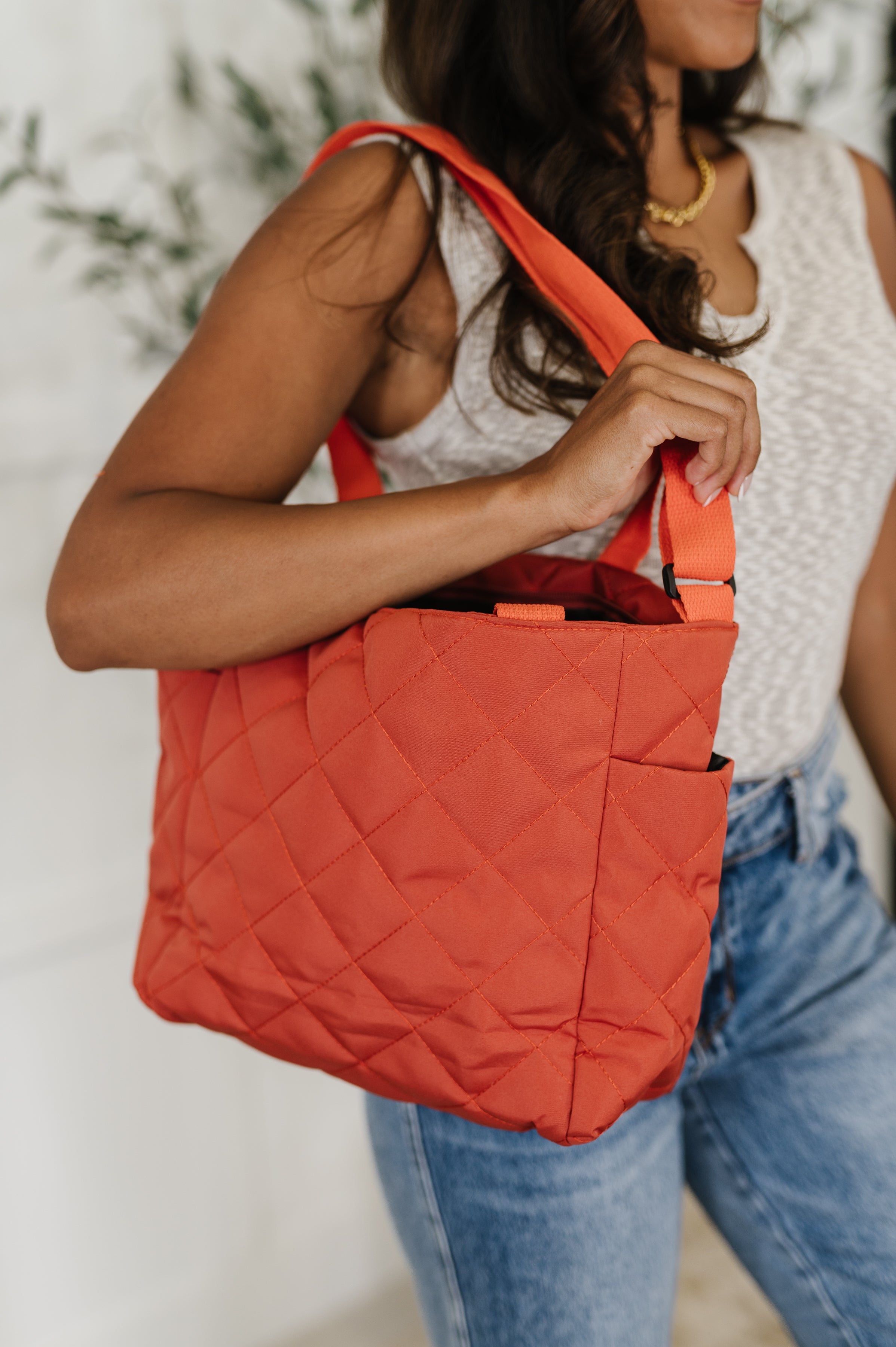 There She Goes Bag in Tomato Womens