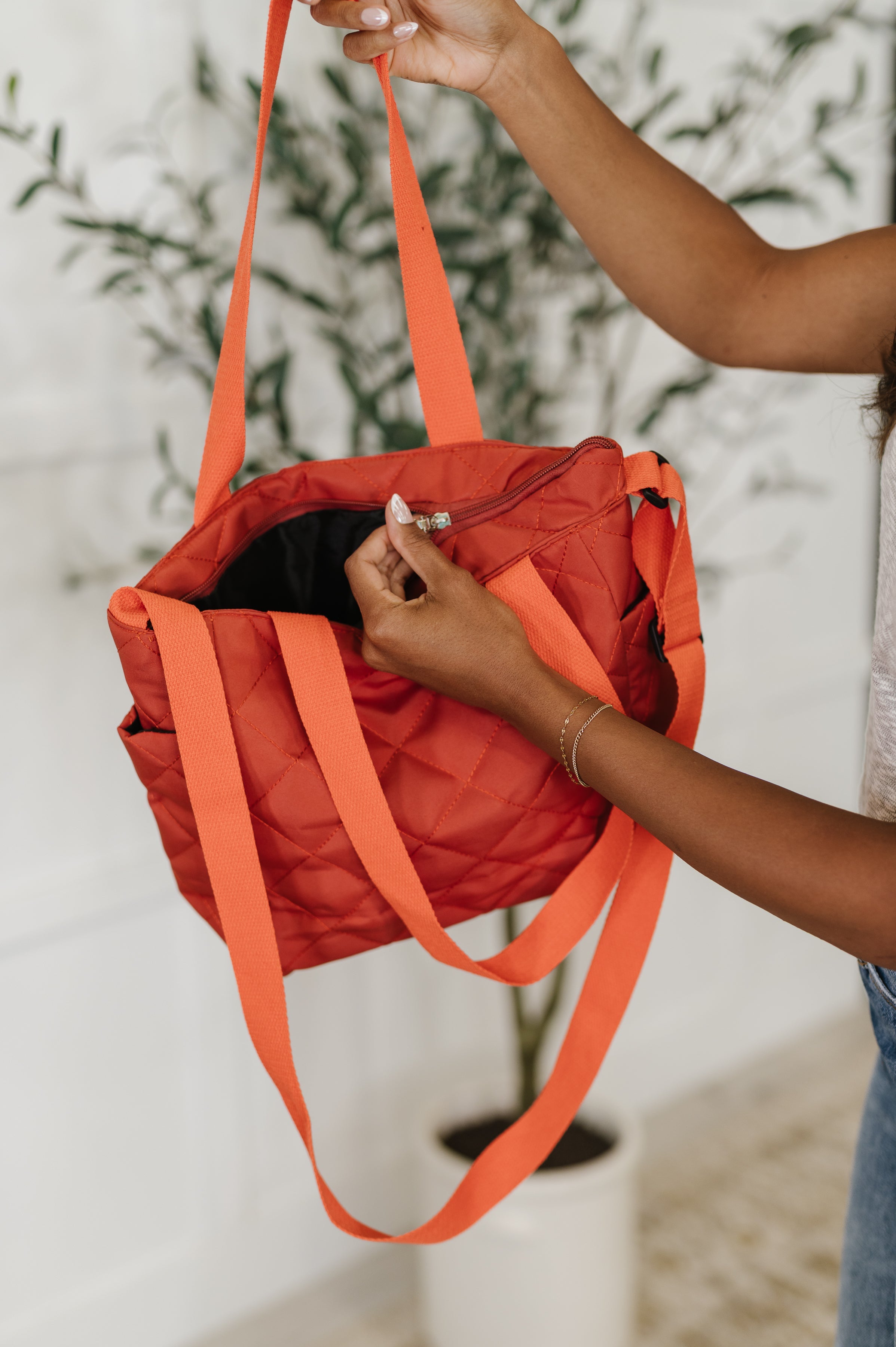 There She Goes Bag in Tomato Womens