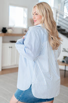 Jodifl This or That Striped Button Down Shirts & Tops
