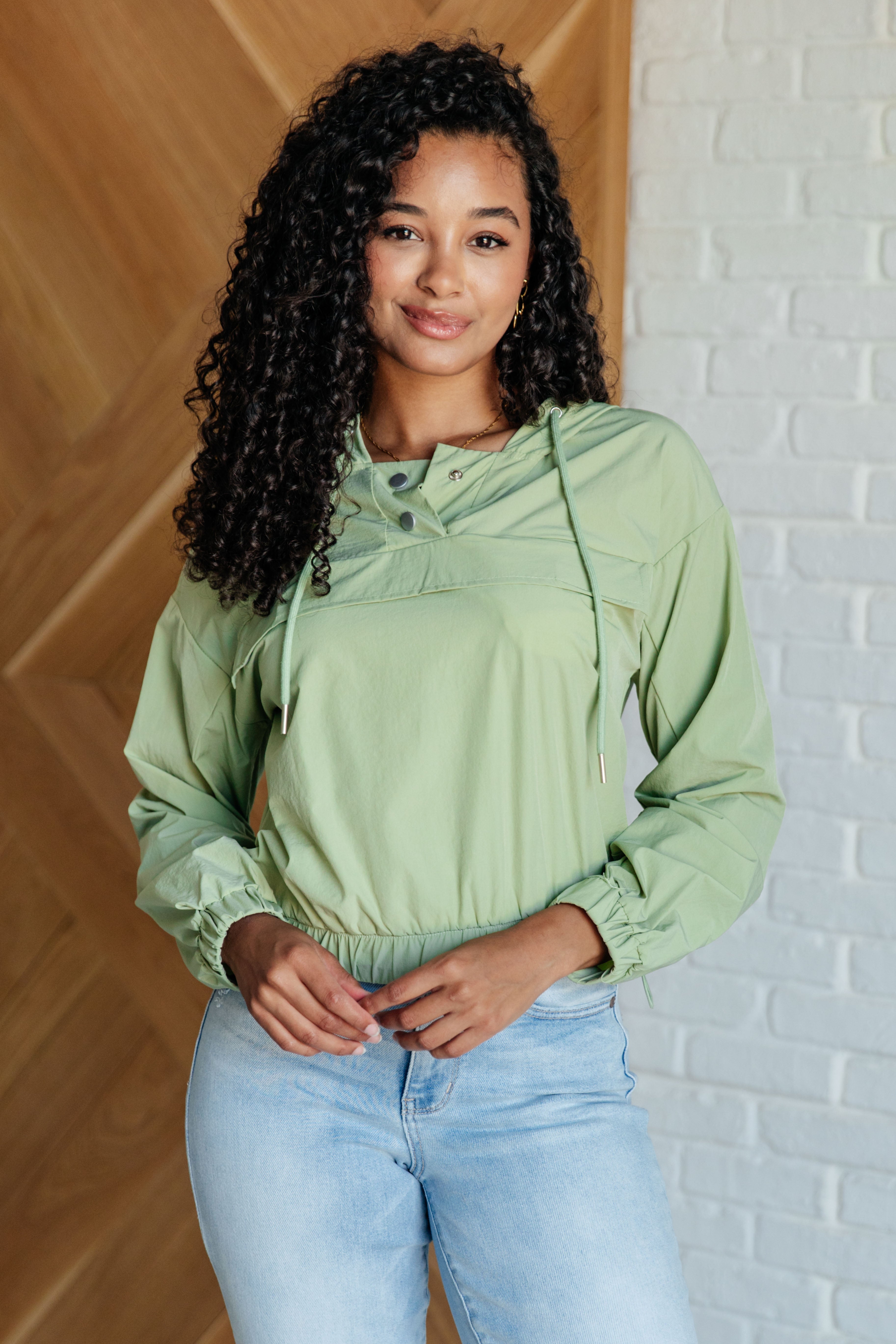 White Birch Tomorrow's Forecast Hooded Windbreaker Coats & Jackets