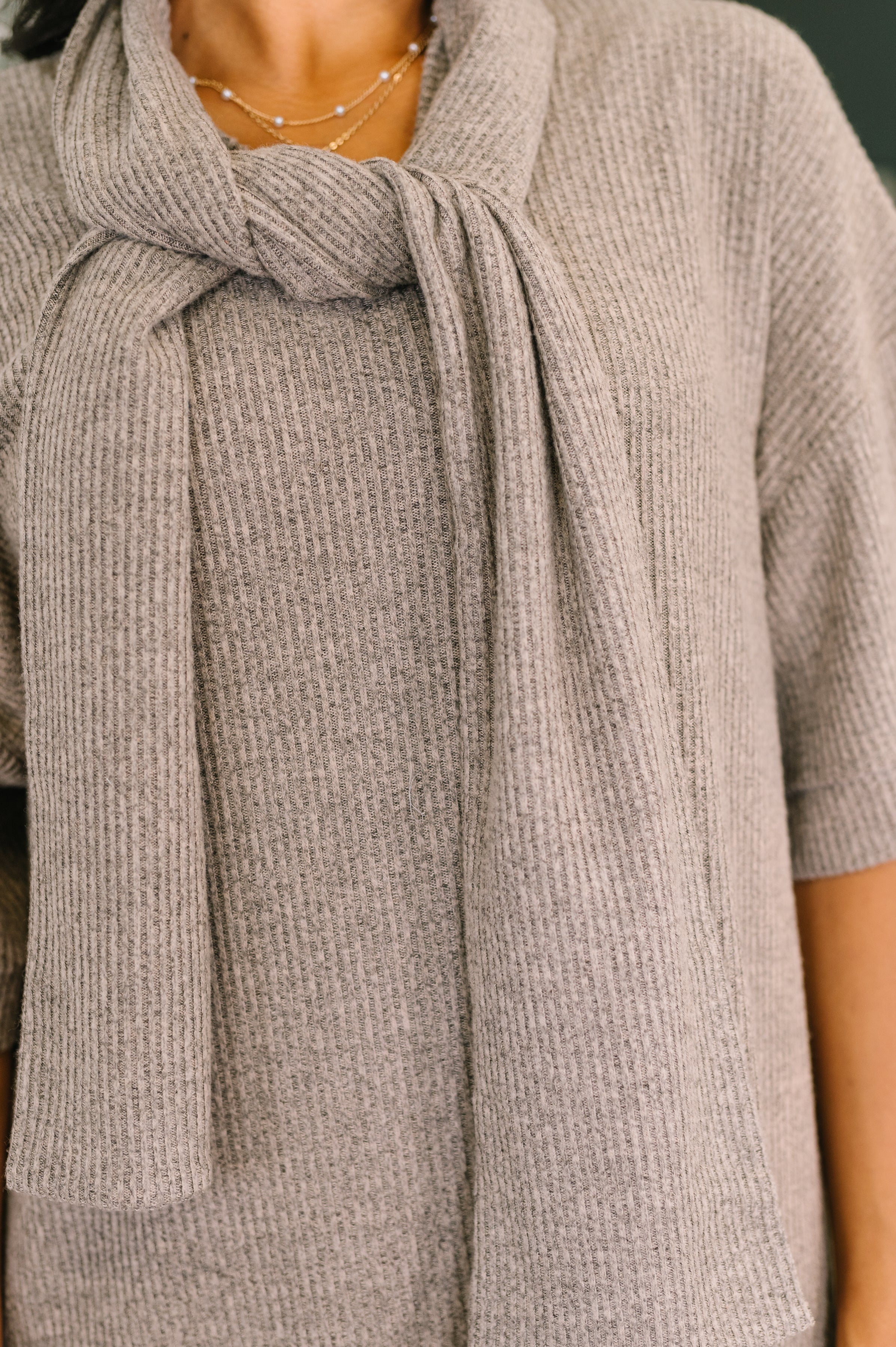 Dear Scarlett Travel Envy Ribbed Knit Dress in Light Coco Womens