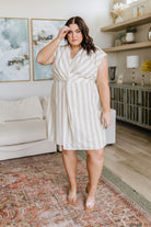 Andree By Unit Twisted and Tailored Striped Dress Dresses