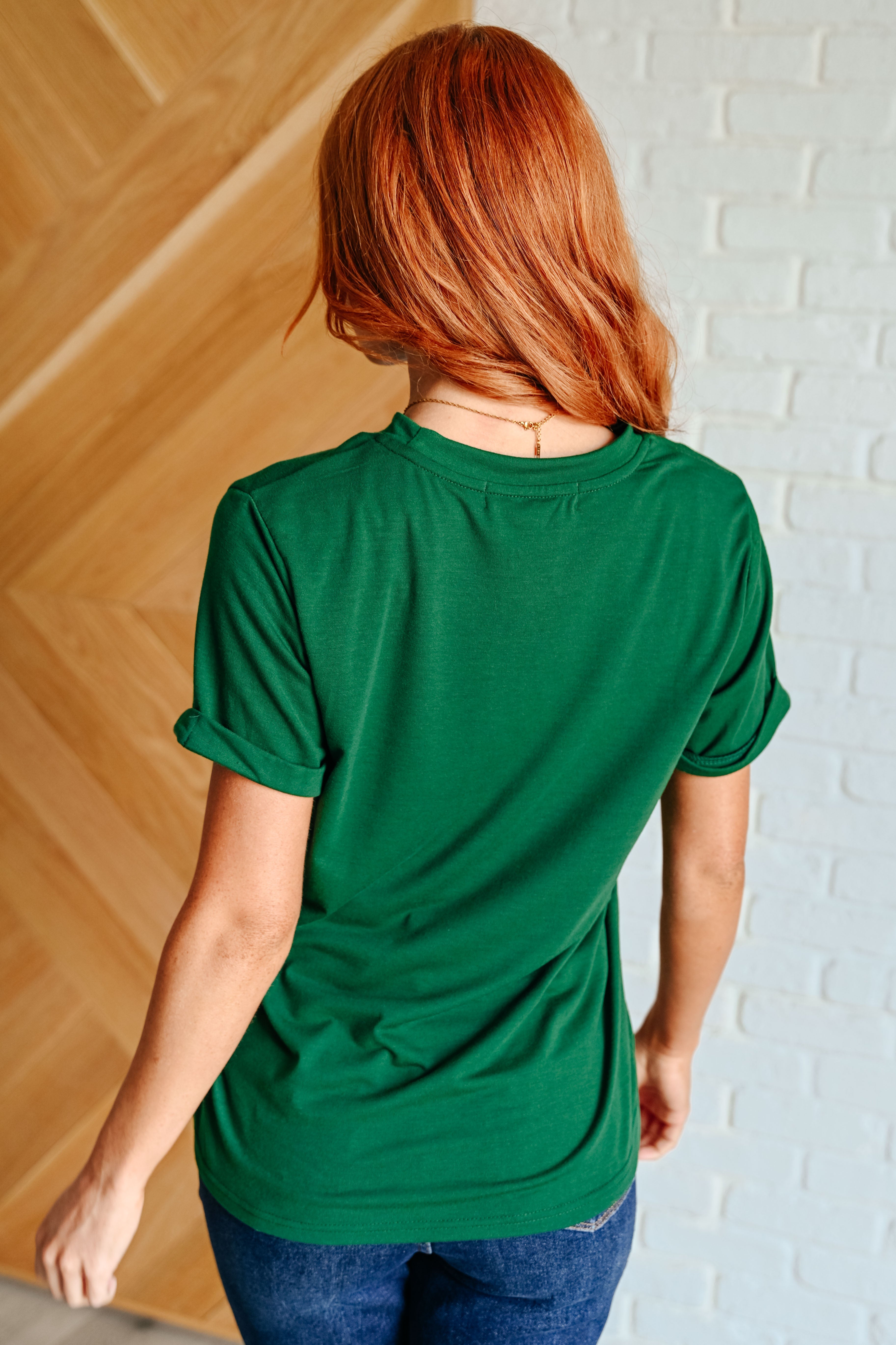 One Eleven North Uptown Crew T-Shirt in Green Womens