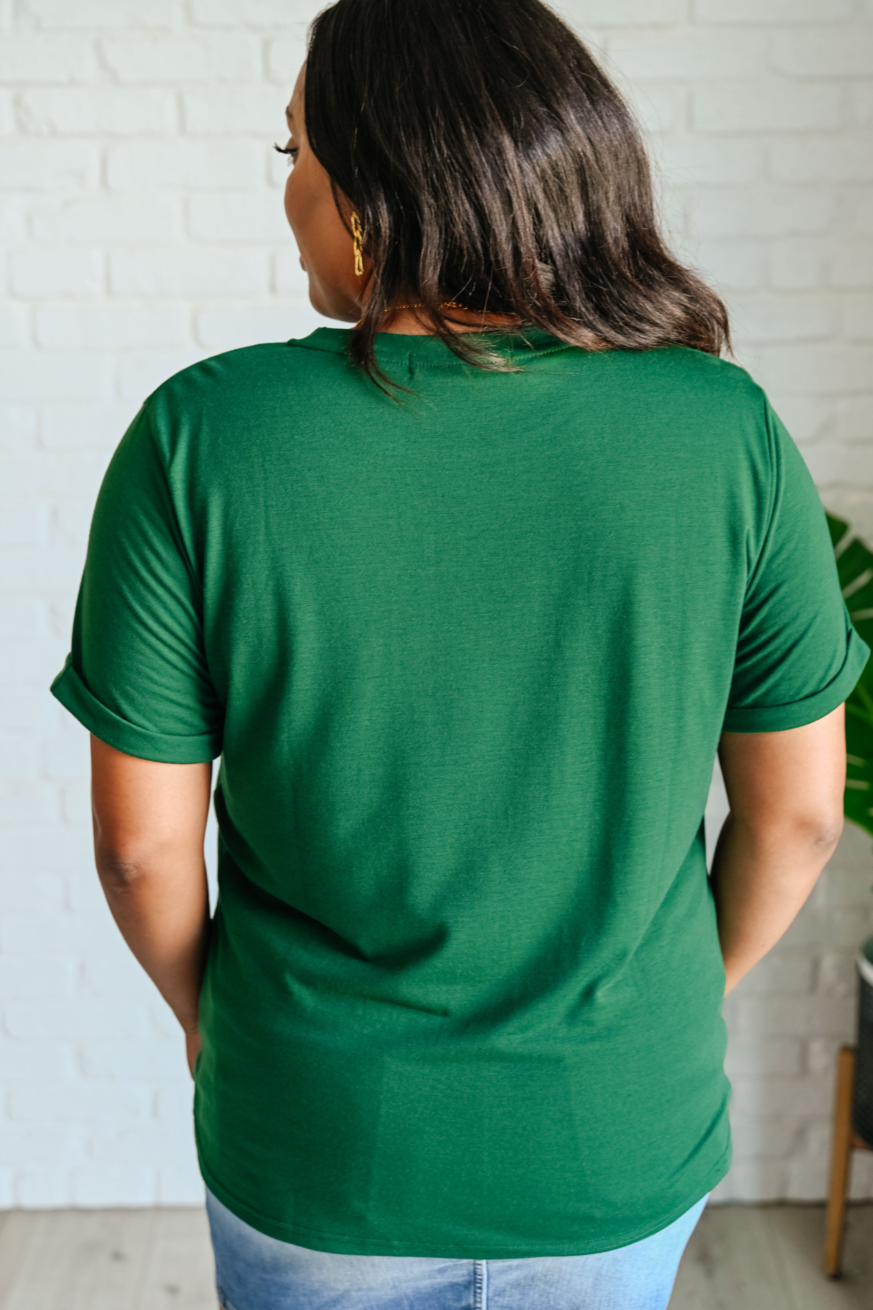 One Eleven North Uptown Crew T-Shirt in Green Womens