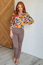 Dear Scarlett Magic Straight Pants in Dark Mocha Pants
