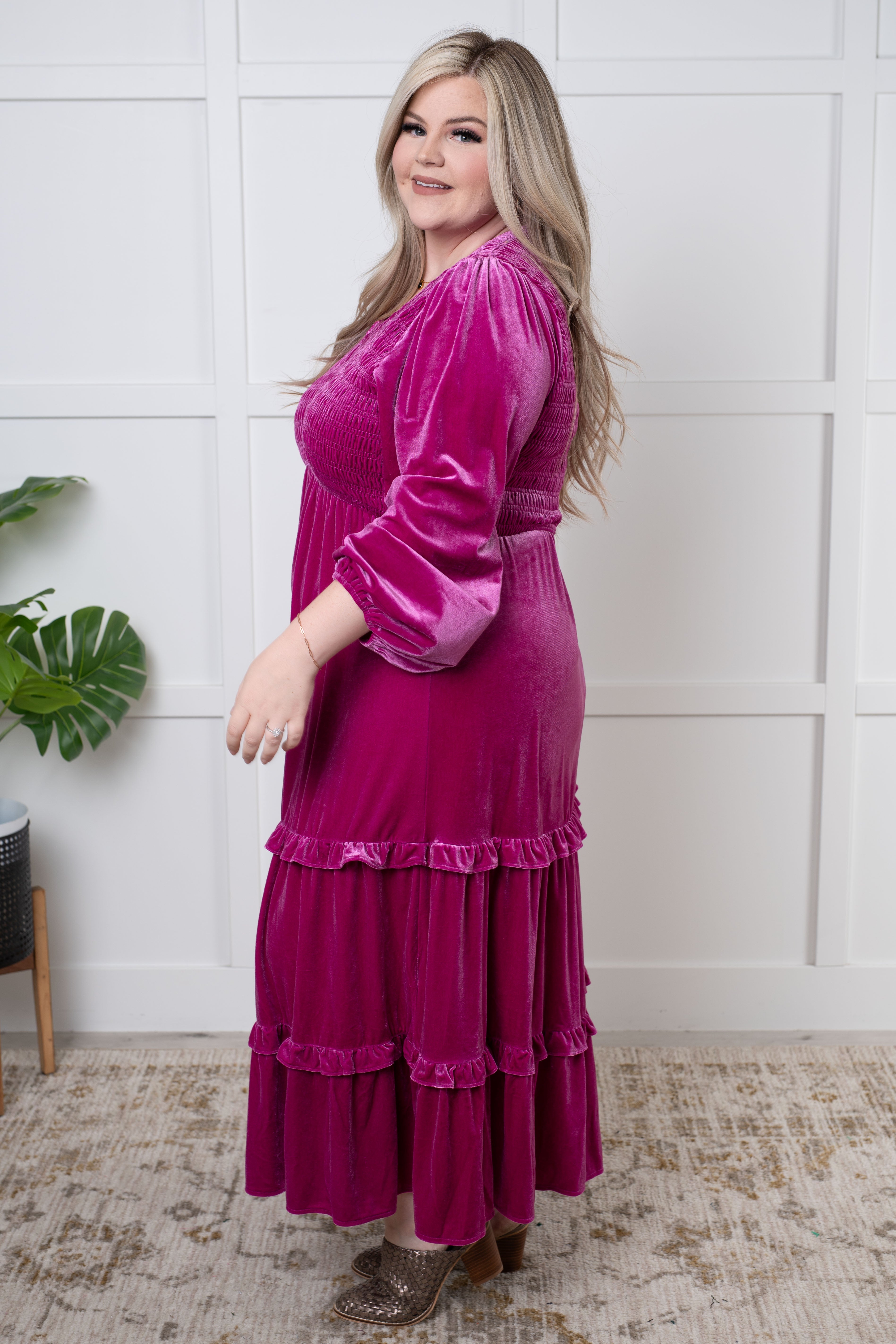 Jodifl Velvet Flamenco Maxi Dress Dresses