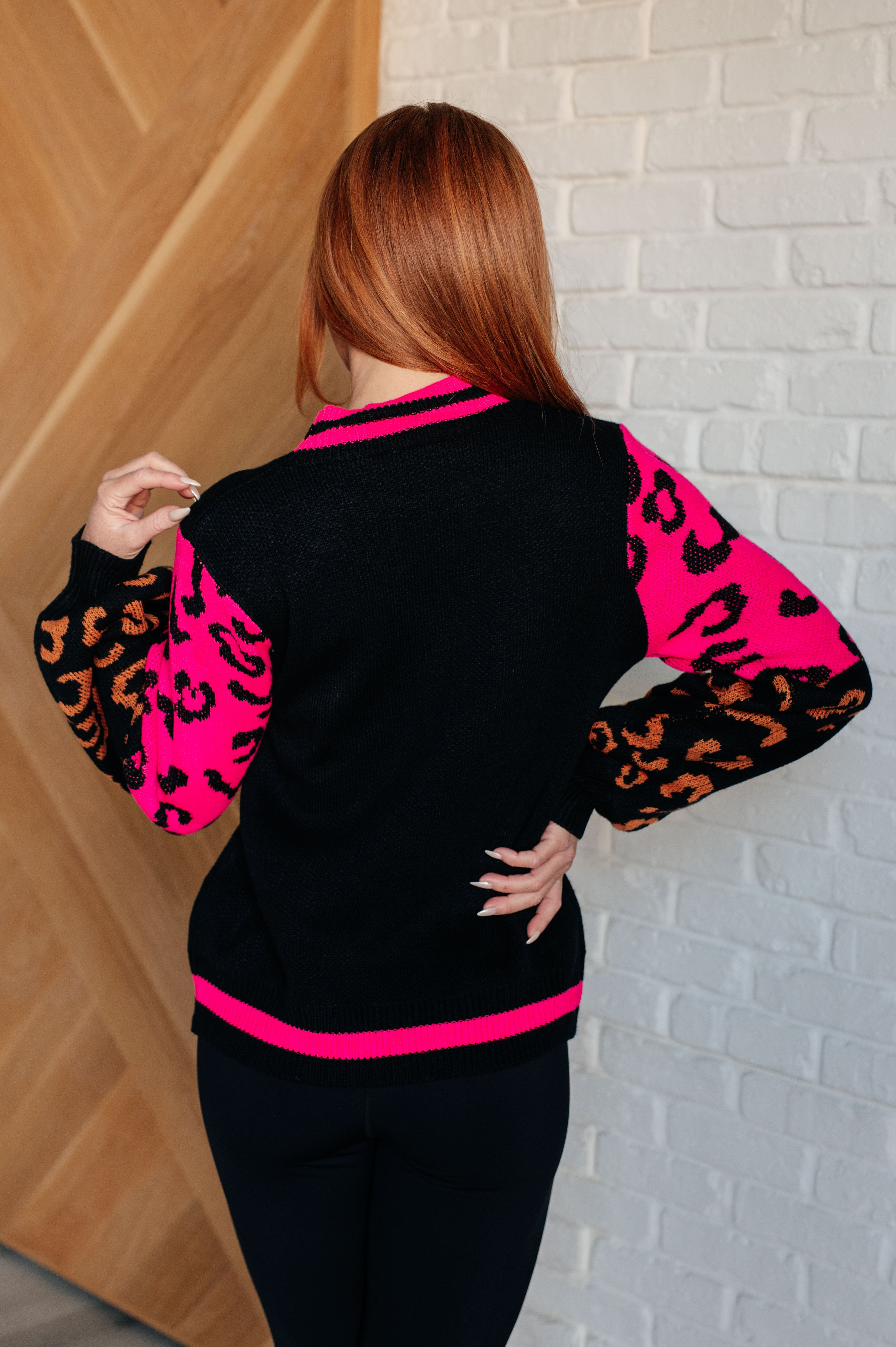 Jodifl Wild About You Animal Print Sweater Tops