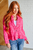 Jodifl Wild At Heart Animal Print Button Down Shirts & Tops