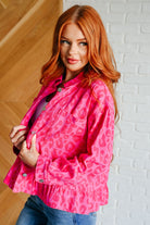 Jodifl Wild At Heart Animal Print Button Down Shirts & Tops