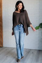 Andree By Unit Wishy Washy Mineral Washed Oversized Top Shirts & Tops
