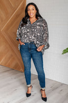 Andree by Unit Work All Day Golden Tread Floral Blouse Tops