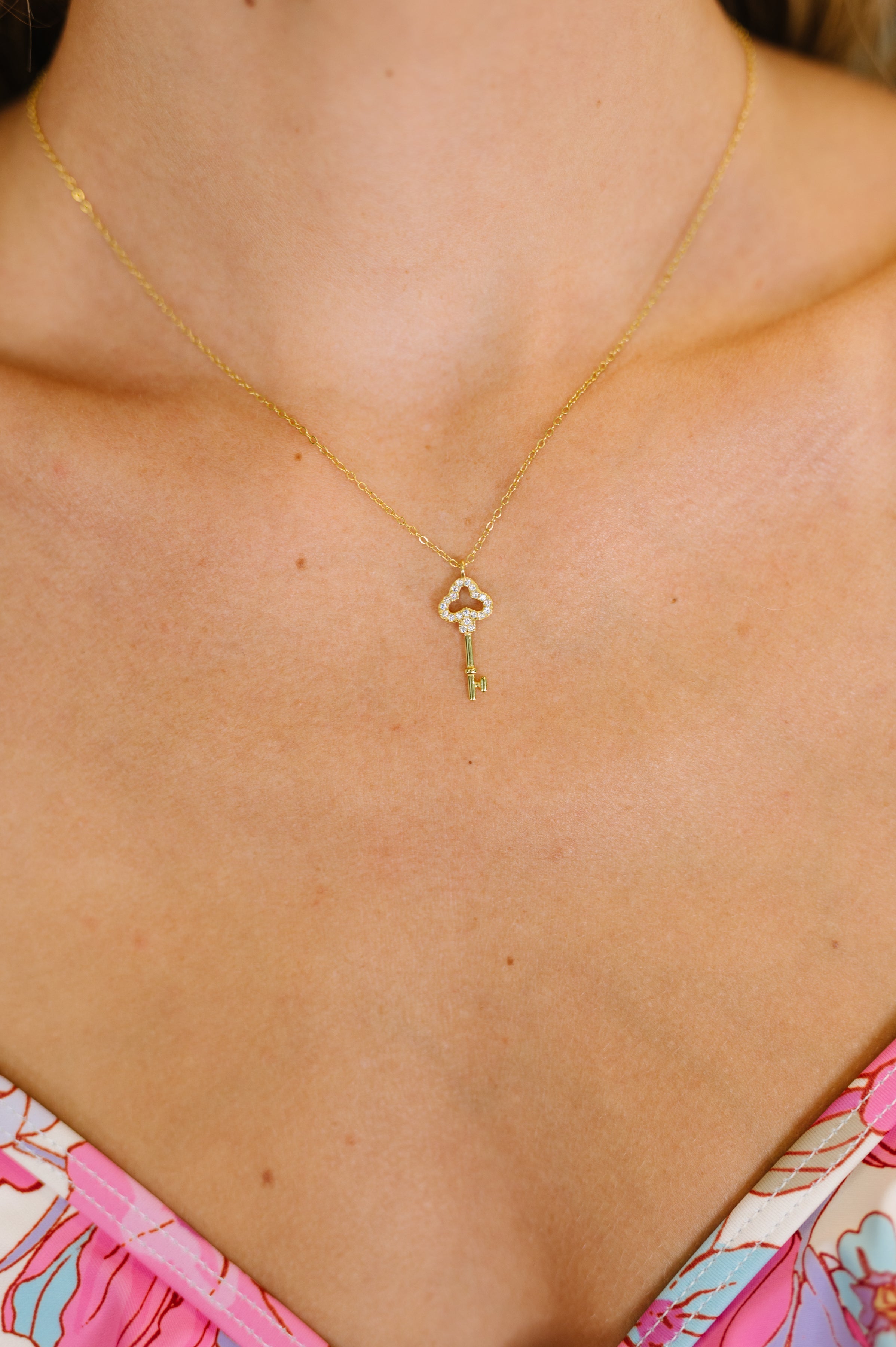 You Hold The Key Necklace Womens