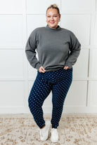 Your New Favorite Joggers in White Polka Dot Pants