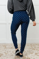 Your New Favorite Joggers in White Polka Dot Pants