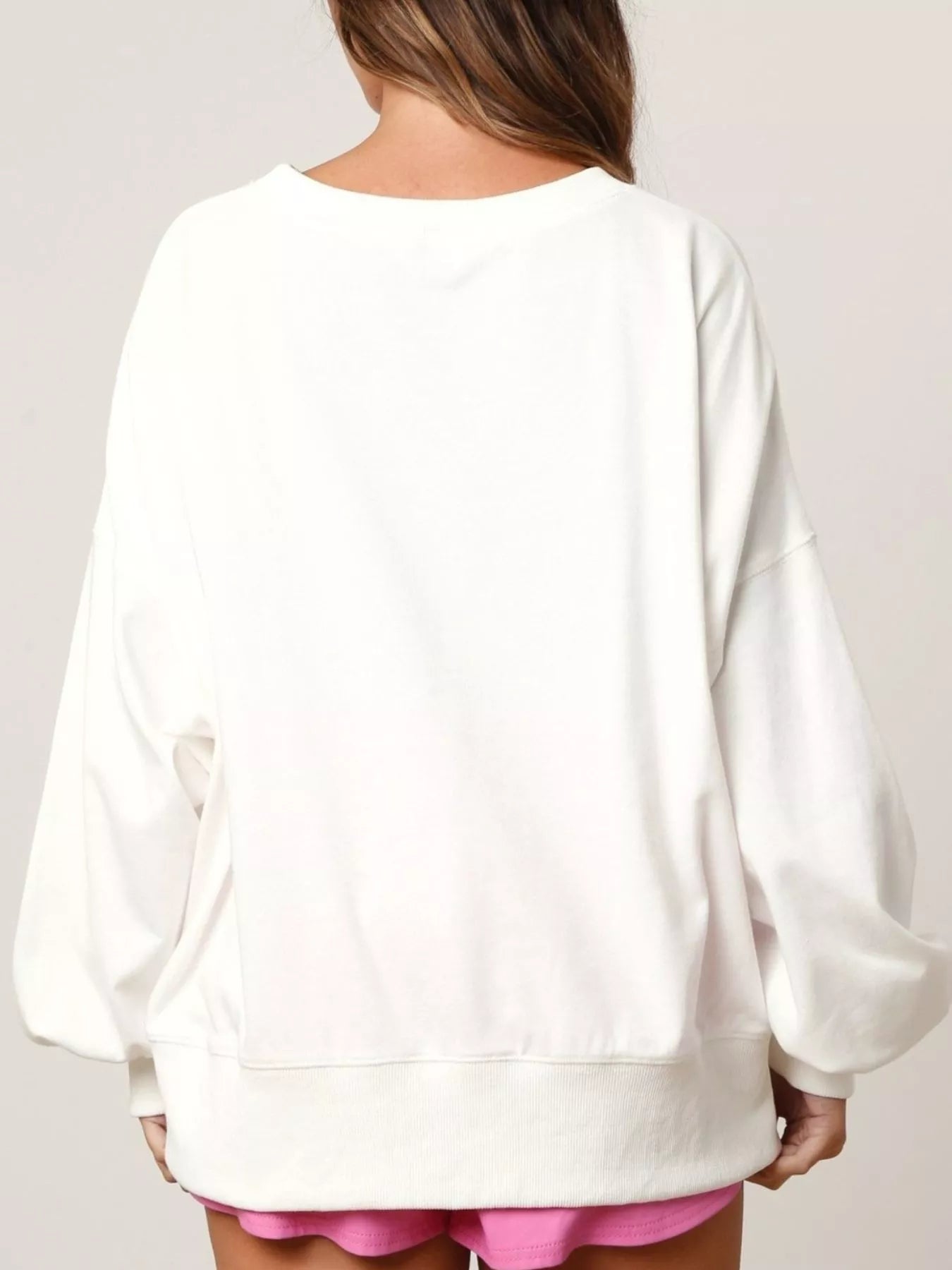 Preorder Sequin Boots Color Block Sweatshirt