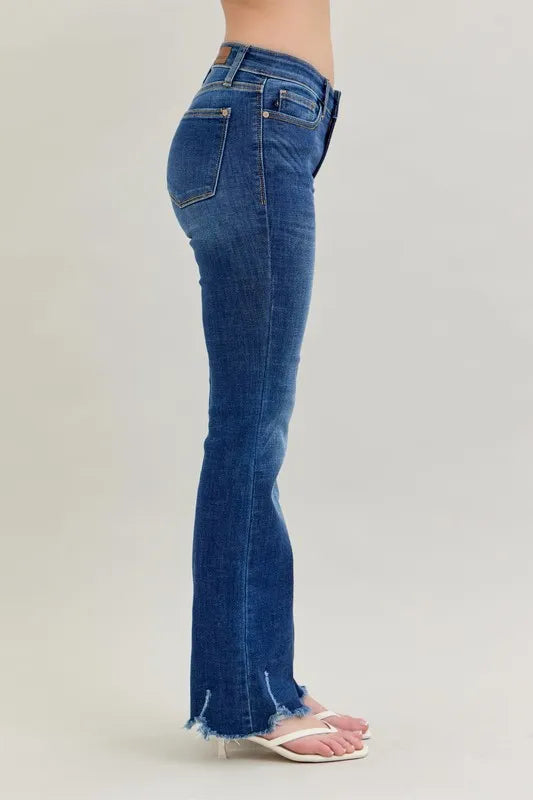 Judy Blue Mid-rise Non-distressed Hem Bootcut Jeans