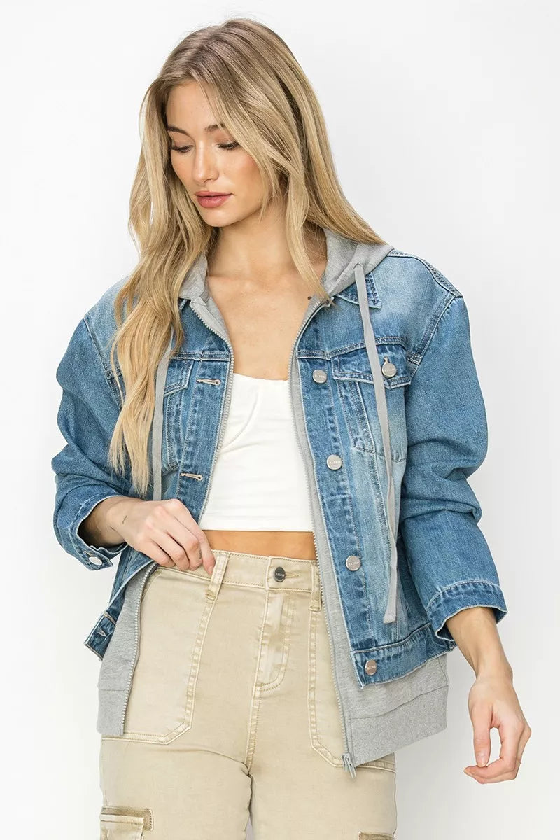 RISEN Oversized Hoodie Jacket MEDIUM