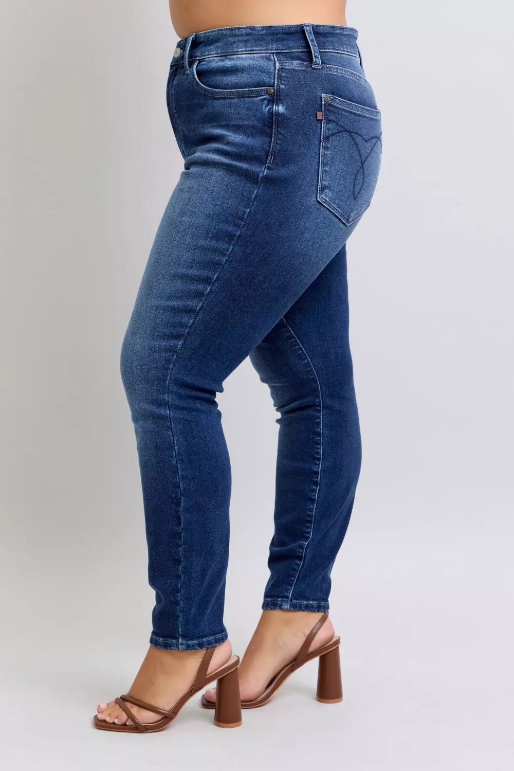 Judy Blue Washed Thermal Skinny Jeans