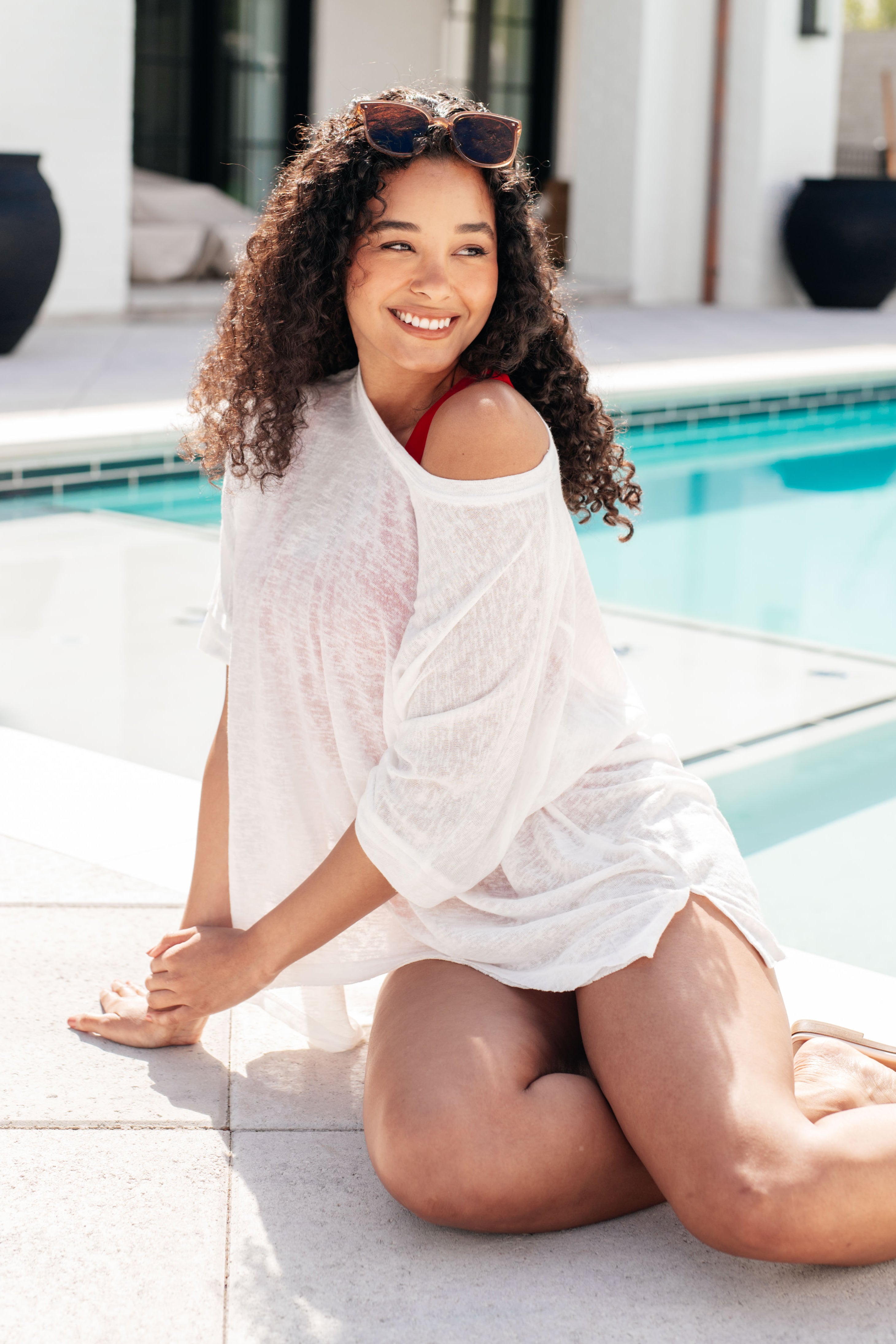 One Eleven North Continue On Oversized Tunic Tops