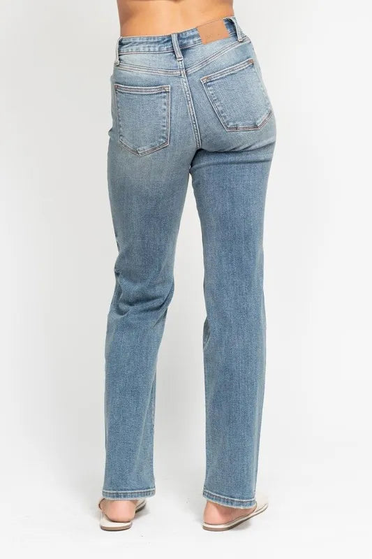 Judy Blue High Waist Distressed Dad Jeans
