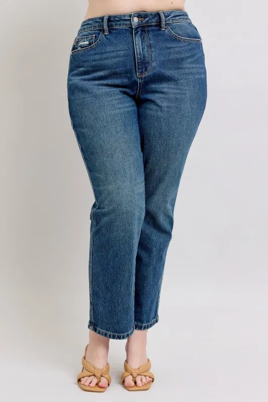 Judy Blue High Waisted Rigid Magic Straight Leg Jeans