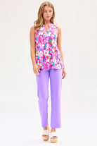 Dear Scarlett Lizzy Tank Top in Magenta Womens