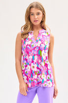 Dear Scarlett Lizzy Tank Top in Magenta Womens