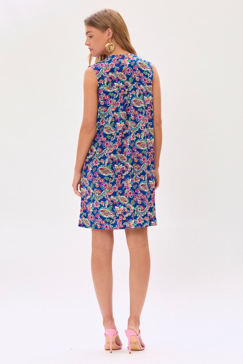 Dear Scarlett Lizzy Tank Dress in Royal Womens