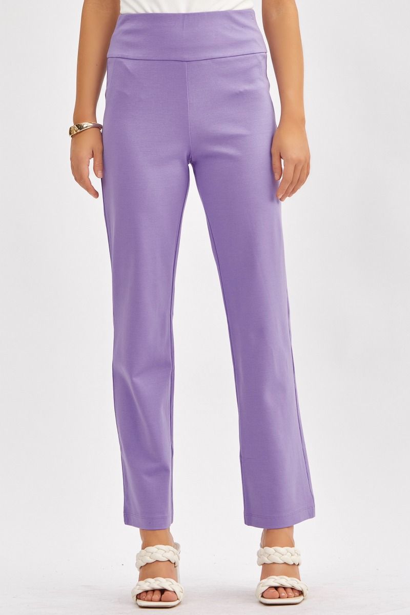 Dear Scarlett Magic Straight Pants Violet Womens