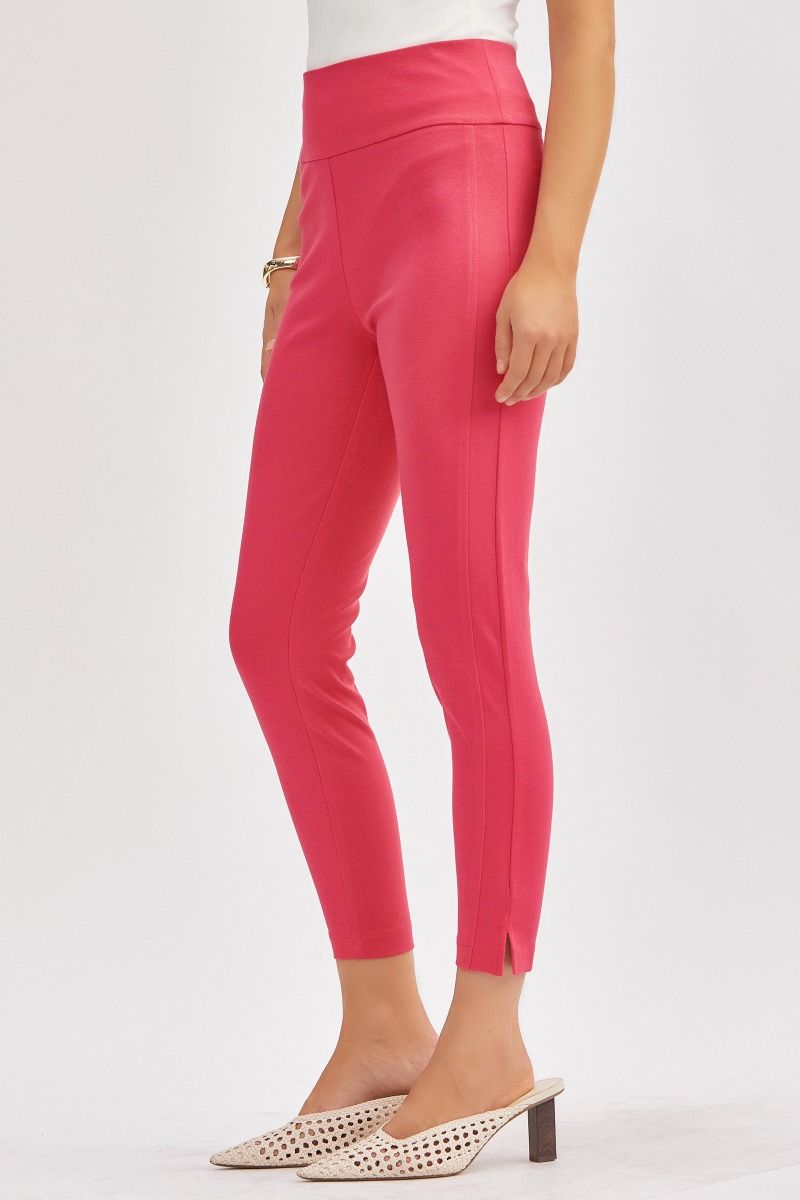 Dear Scarlett Magic Crop Skinny Pants - Colors! Pink Sapphire Womens
