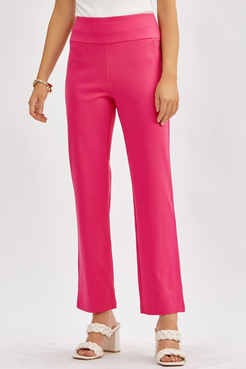 Dear Scarlett Magic Straight Pants Pink Sapphire Womens