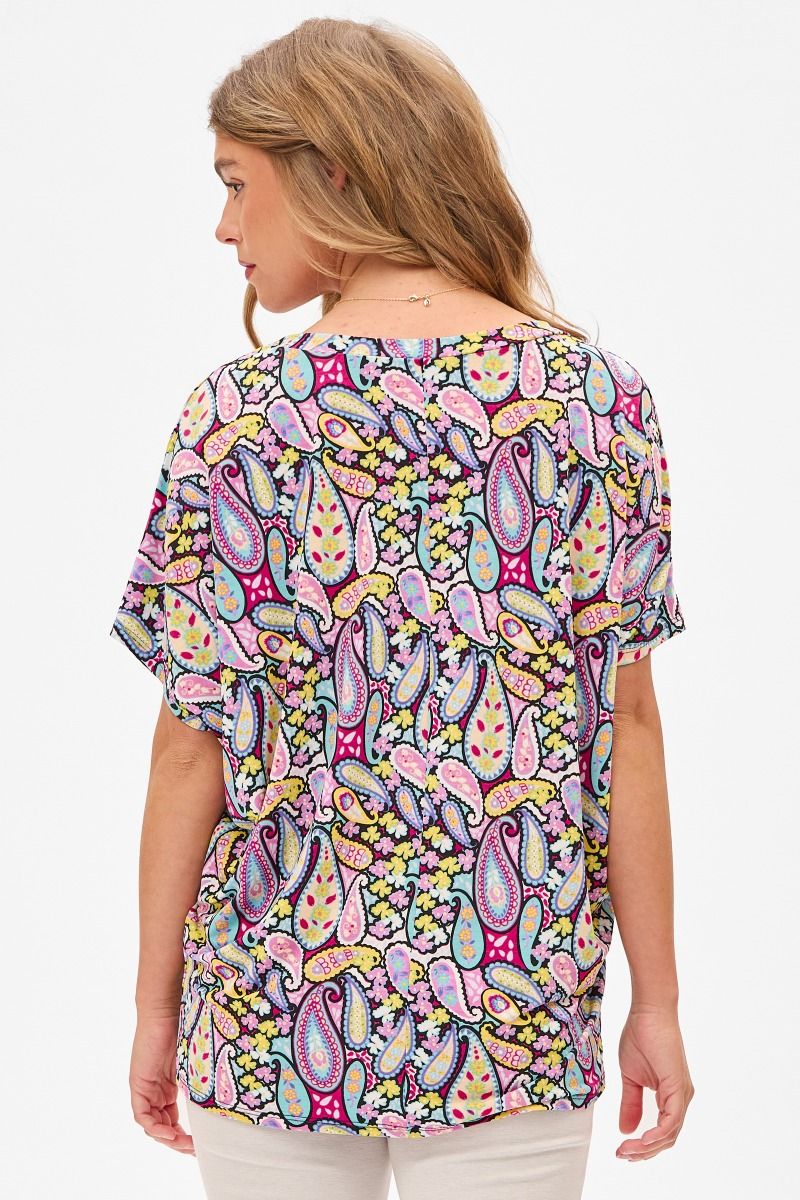 Dear Scarlett Paisley Sadie Top Womens