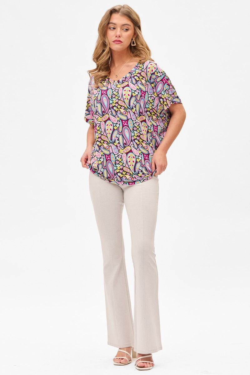 Dear Scarlett Paisley Sadie Top Womens