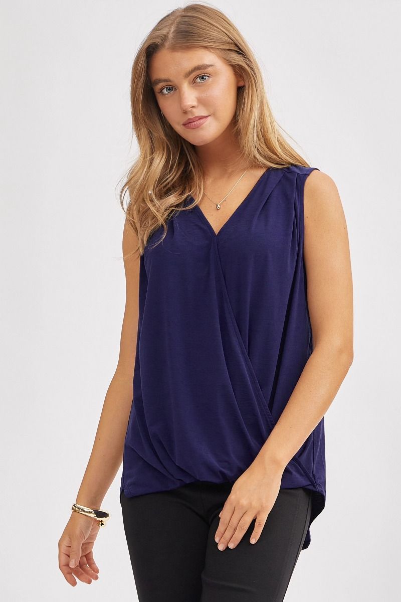 Dear Scarlett Charming Tank Top- 8 colors! Navy Womens