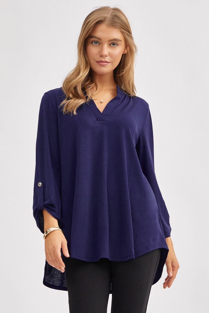 Dear Scarlett Lizzy Top- 7 colors! Navy Womens