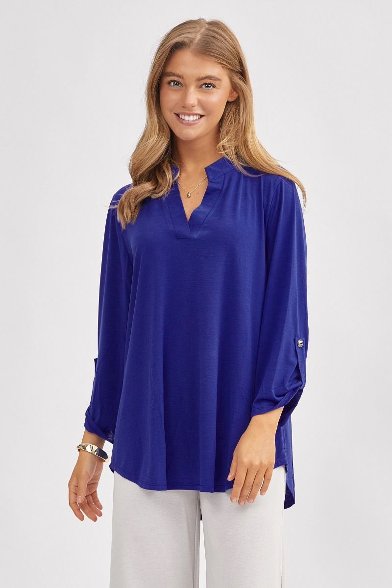 Dear Scarlett Lizzy Top- 7 colors! Royal Blue Womens