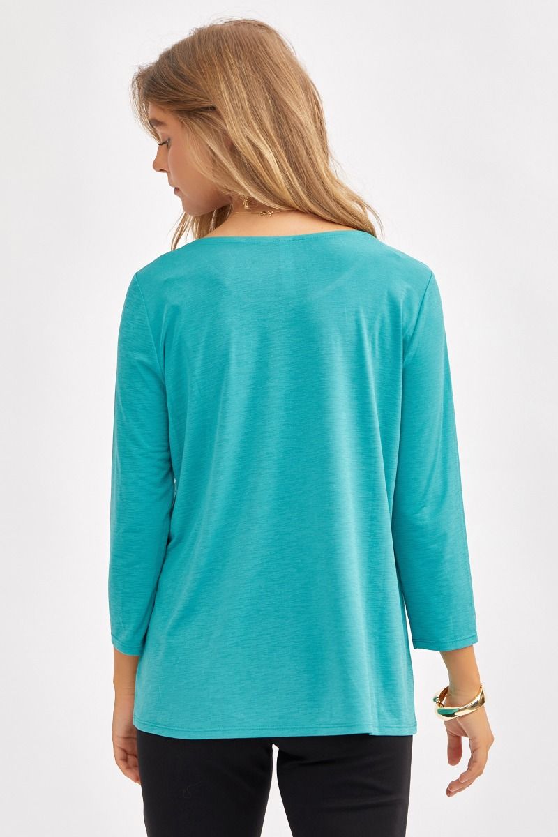 Dear Scarlett Signature Classic Round Neck Top- 6 colors Womens