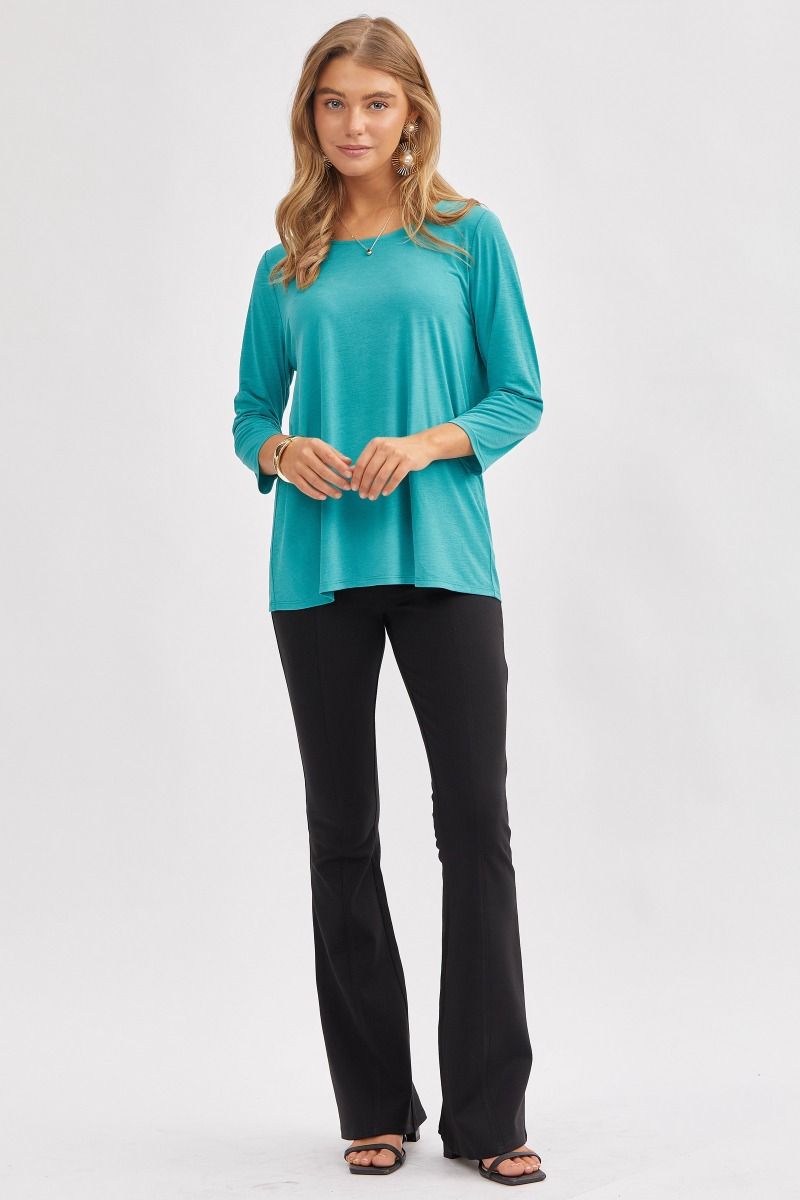 Dear Scarlett Signature Classic Round Neck Top- 6 colors Womens