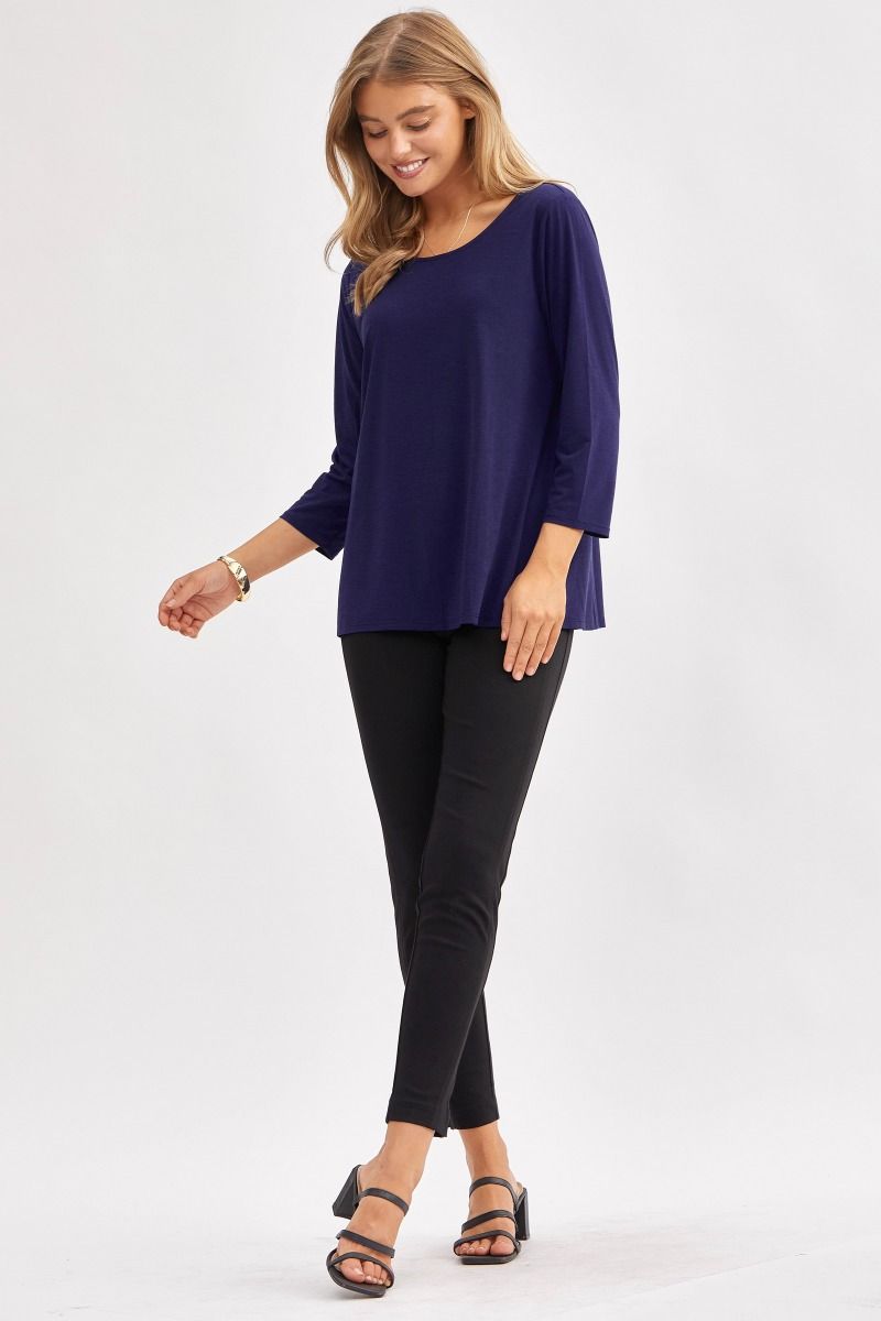 Dear Scarlett Signature Classic Round Neck Top- 6 colors Womens