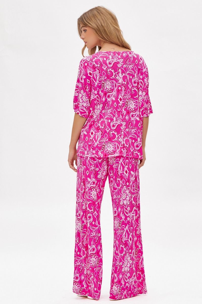 Dear Scarlett Cabana Set in Hot Pink Womens