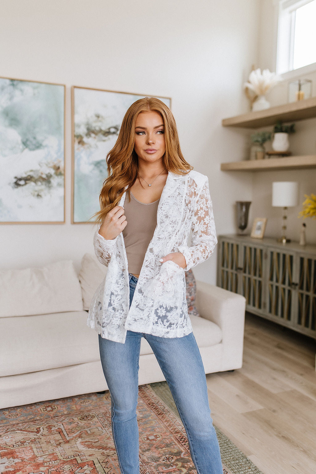 Yelete Carefree Seamless Reversible Tank in Light Mocha Womens