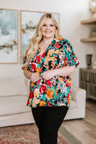 Jodifl Pretty in Paradise Floral Blouse Womens